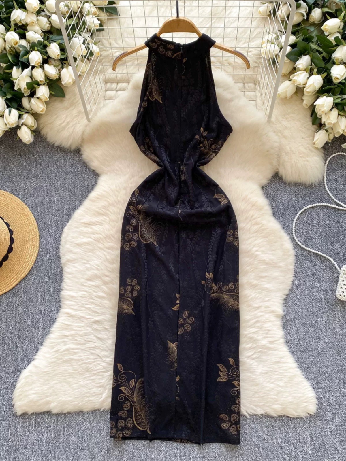 Asian side qipao dress Q233 images